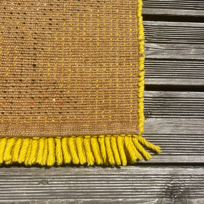 Tenture murale - tapis - vintage en laine nouée, années 1970 - Ref 1132