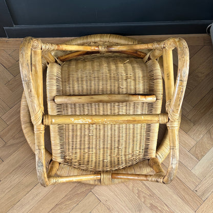 Fauteuil enfant en bambou et rotin - Ref 1379