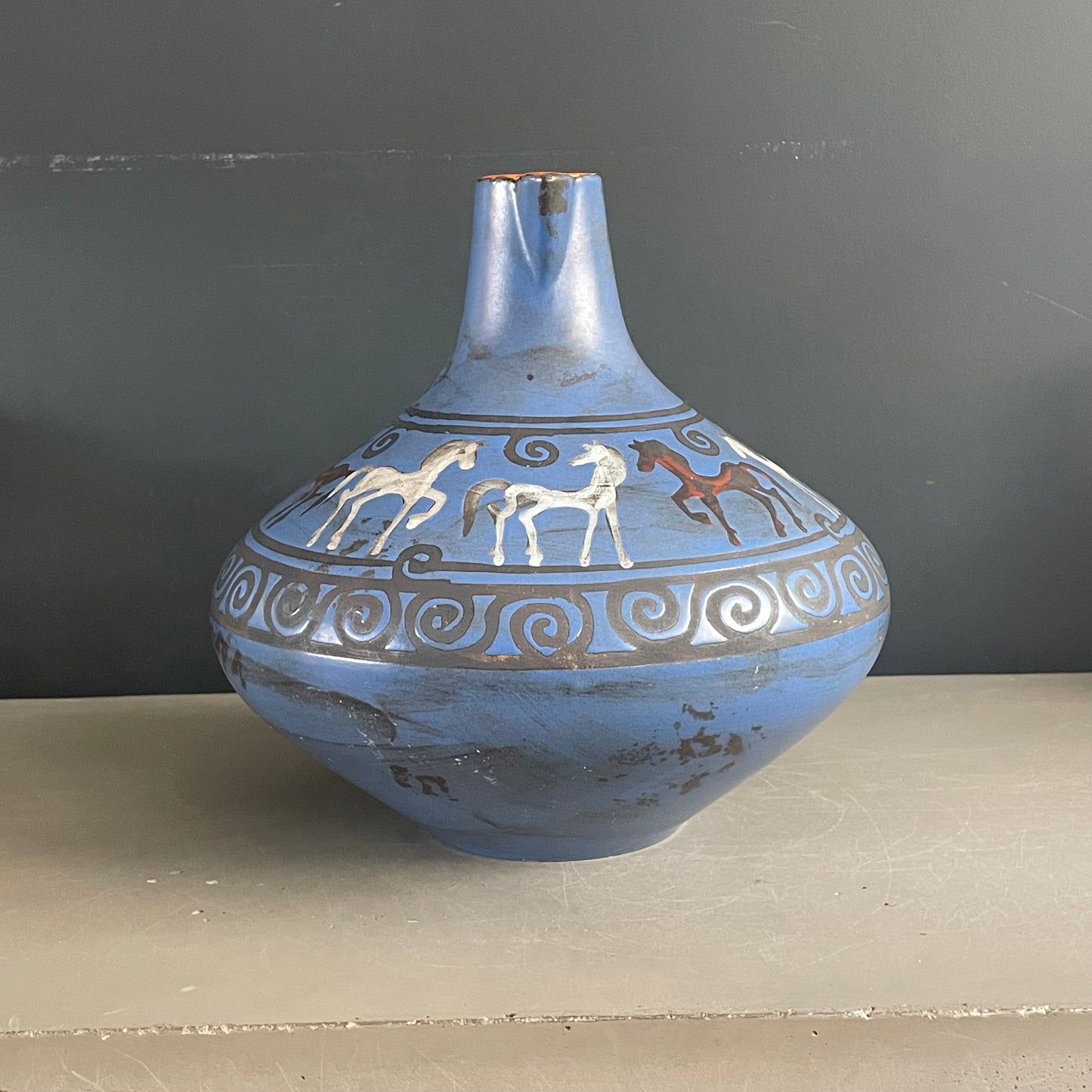Vase Ceramano motif Pergamon - West Germany - Ref 1122