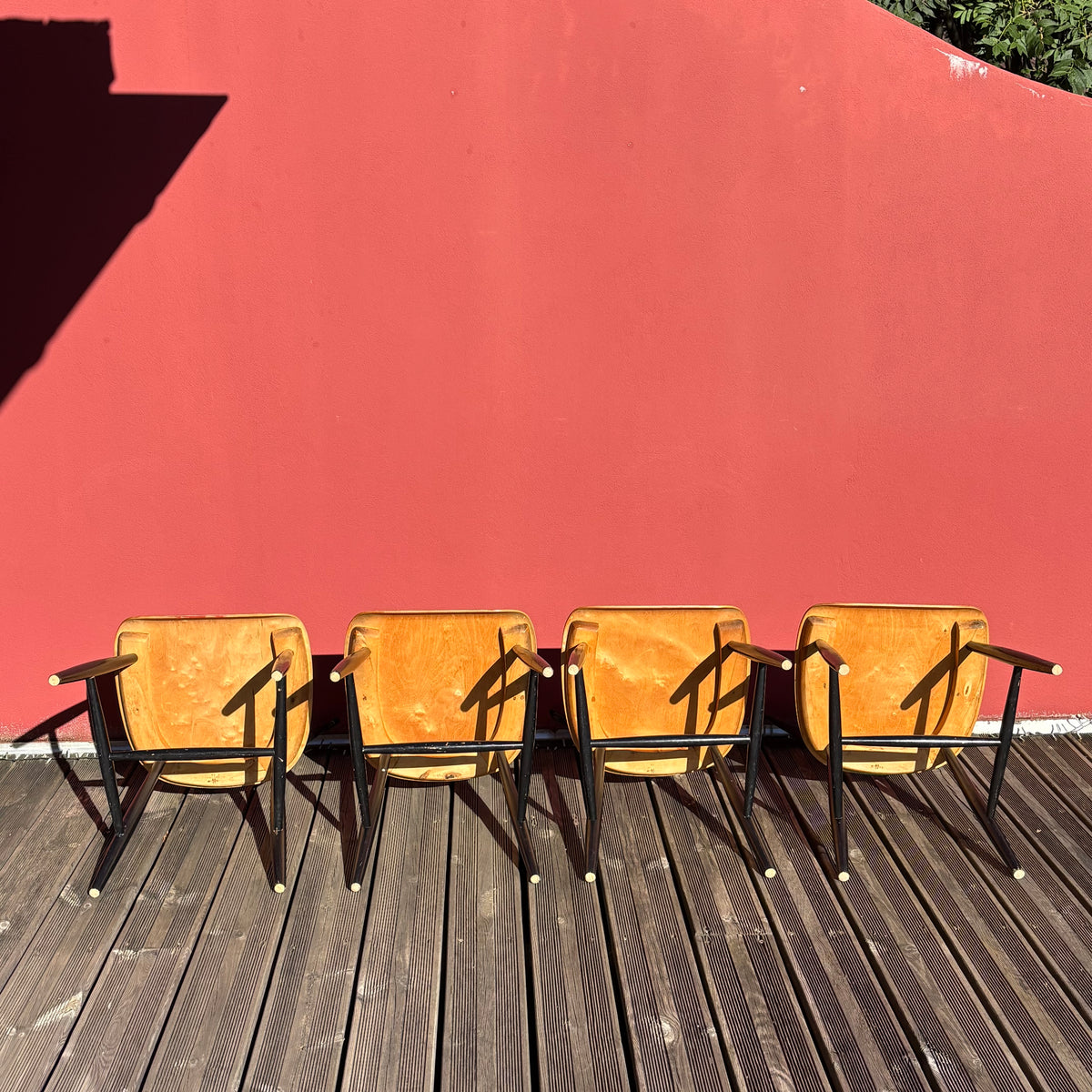 Ensemble de 4 chaises de Sven-Erik Fryklund pour Hagafors, Suède, 60’s - Ref 1397
