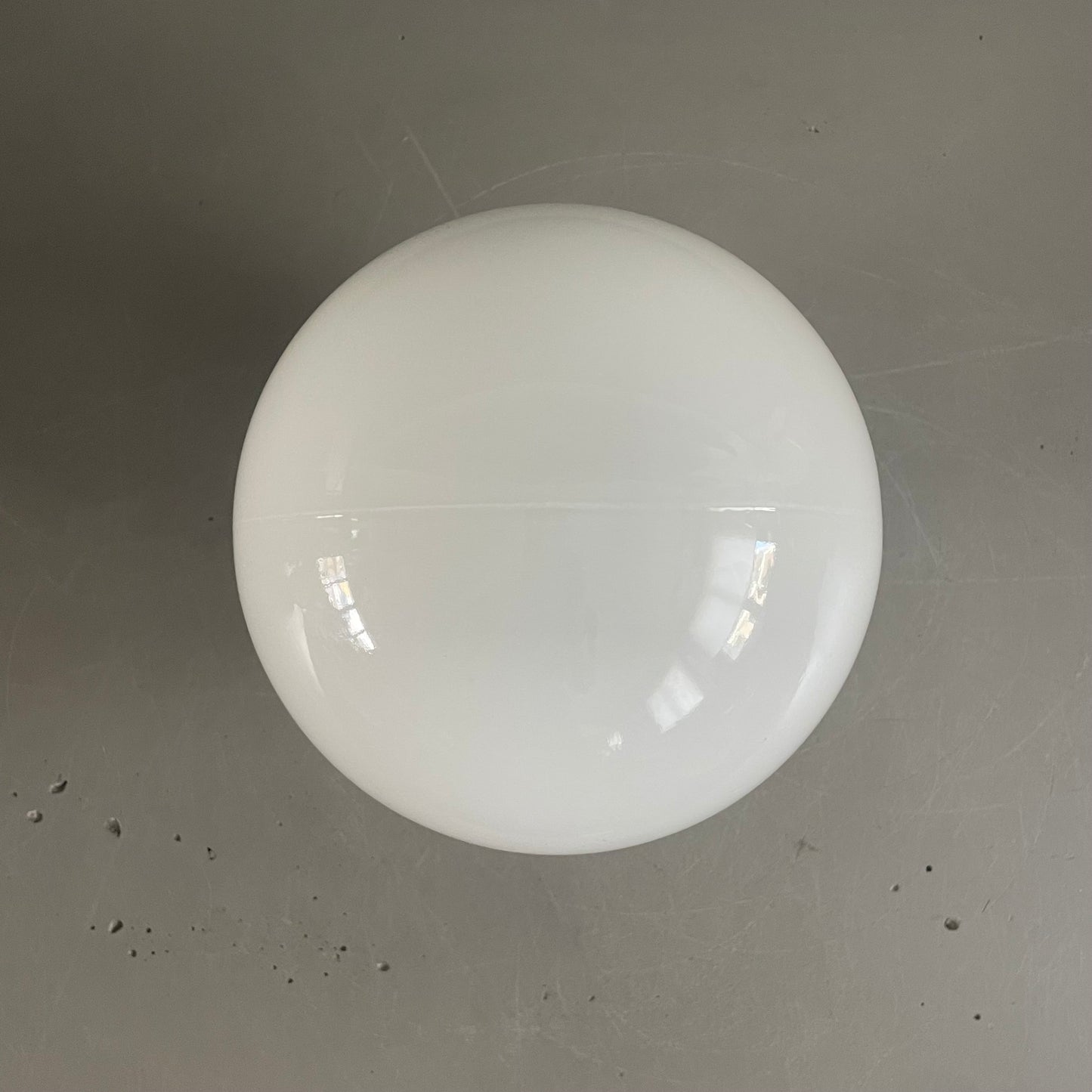 Applique ou plafonnier en porcelaine et verre blanc - Ref 1107