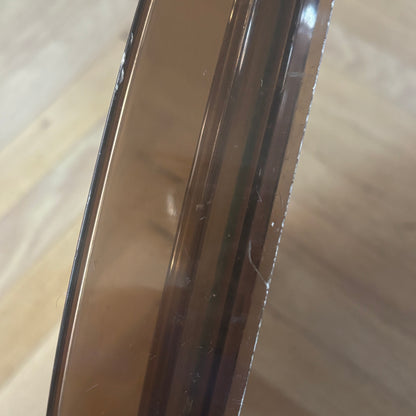 Miroir 70’s en plastique fumé - Ref 1241