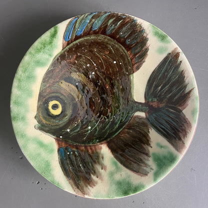 Série de 6 assiettes Puigdemont motifs poissons - Ref 1049