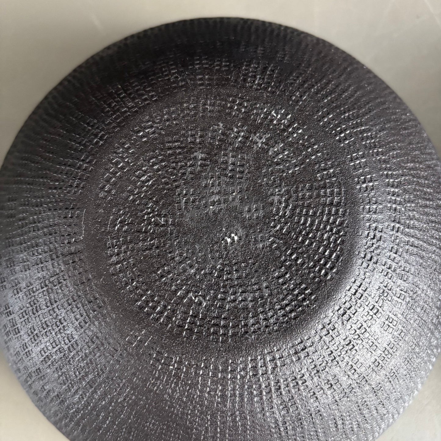 Paire de bols vide-poche en métal laqué noir - Ref 1249