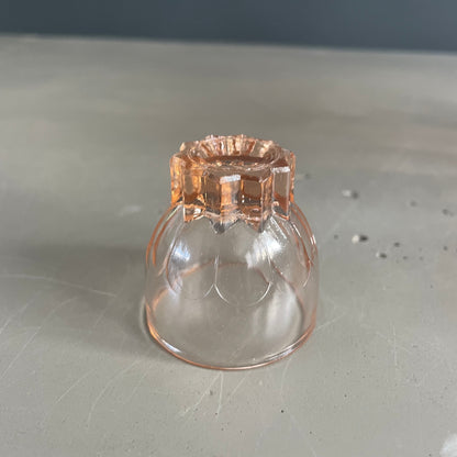 Service à liqueur en verre rosé - Ref 1067
