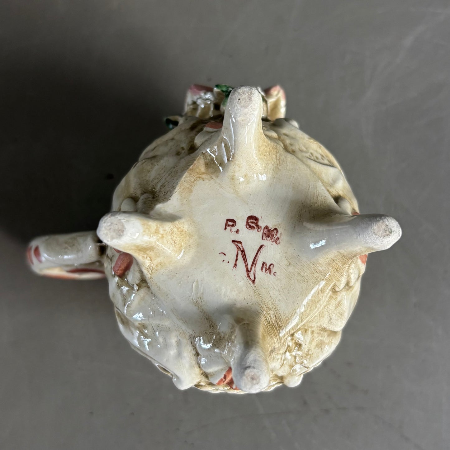 Tasse à café avec soucoupe de Capodimonte, Italie, années 50 - Ref 1215