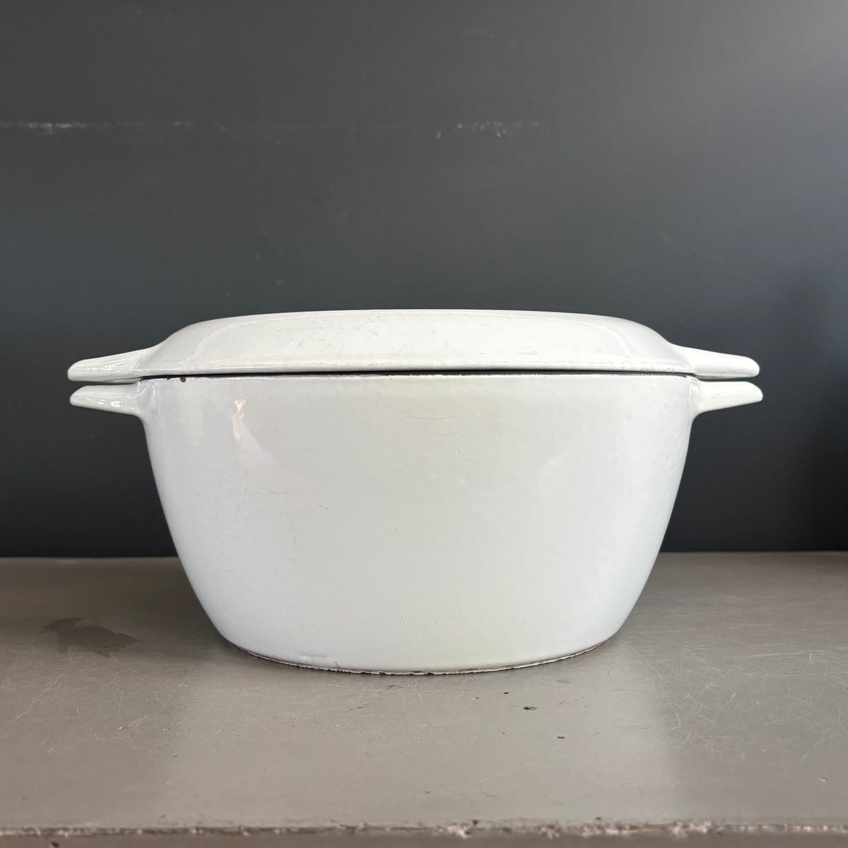 Cocotte scandinave en fonte laquée blanche Copco 1004 Denmark - Ref 1392