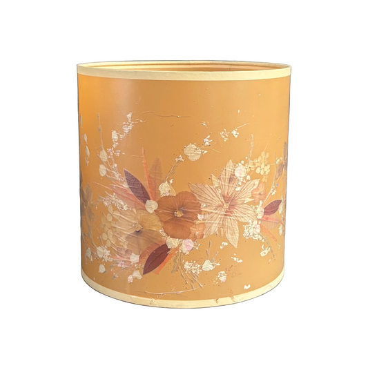 Abat-jour vintage à fleurs séchées - Ref 1230