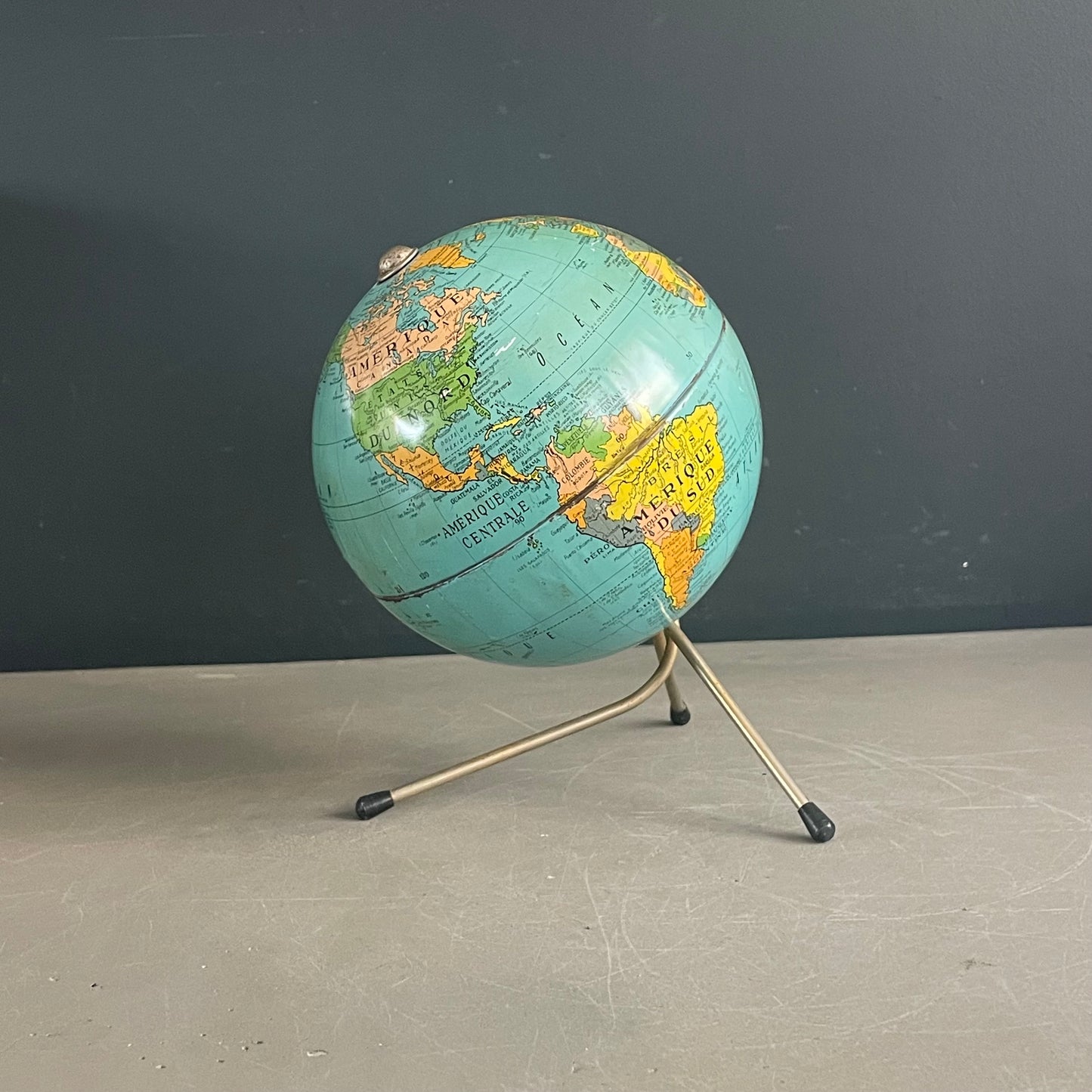 Petit globe terrestre vintage, Cartes Taride - Ref 1121