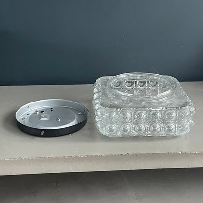 Plafonnier applique en verre moulé bulles - Ref 1147
