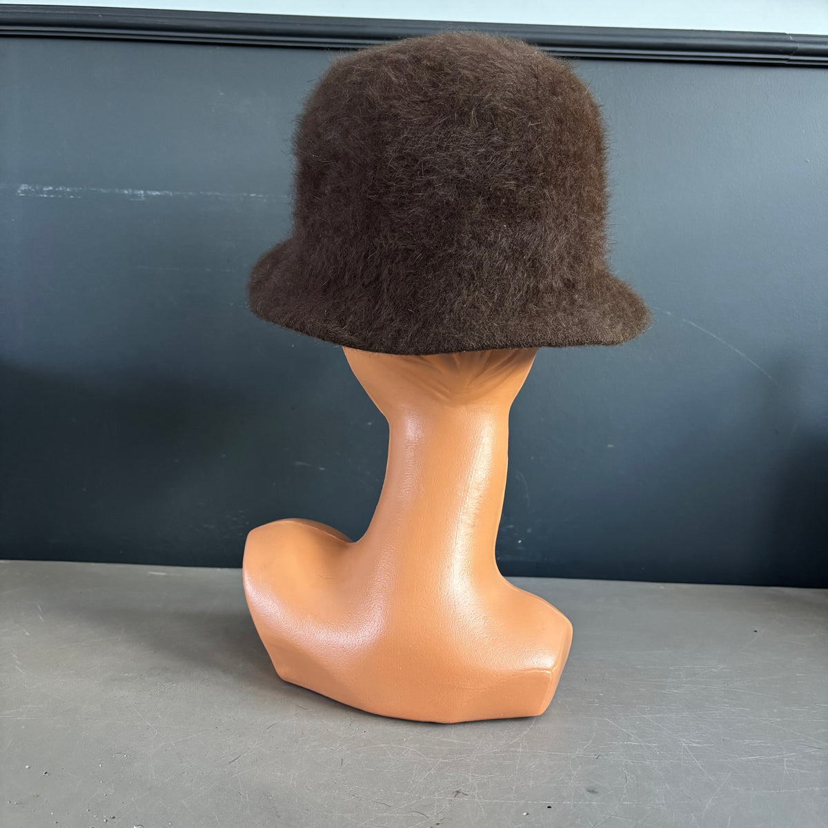Chapeau en feutre mélusine brun - Taille S - Ref 1382