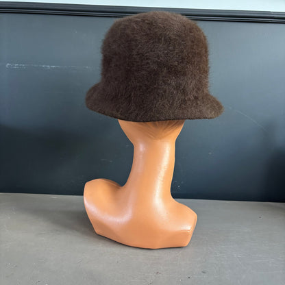 Chapeau en feutre mélusine brun - Taille S - Ref 1382
