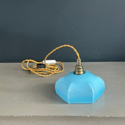 Baladeuse bleue en verre - Ref 1138