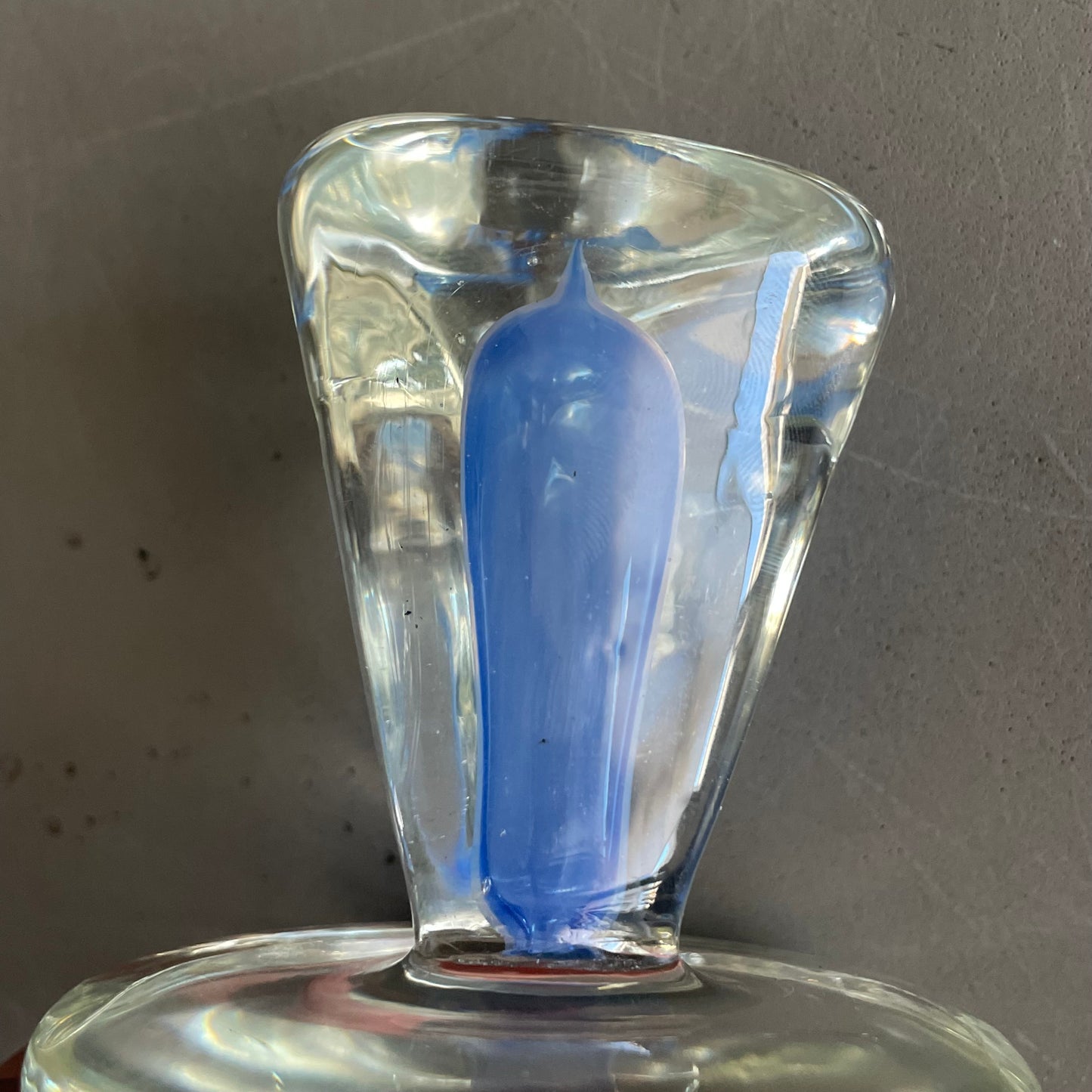 Ensemble en verre soufflé bicolore - Ref 1070