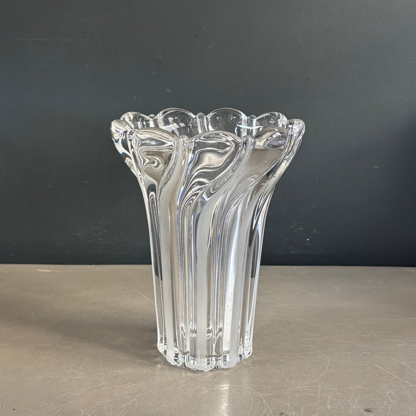 Vase en cristal art-déco 20cm - Ref 1329
