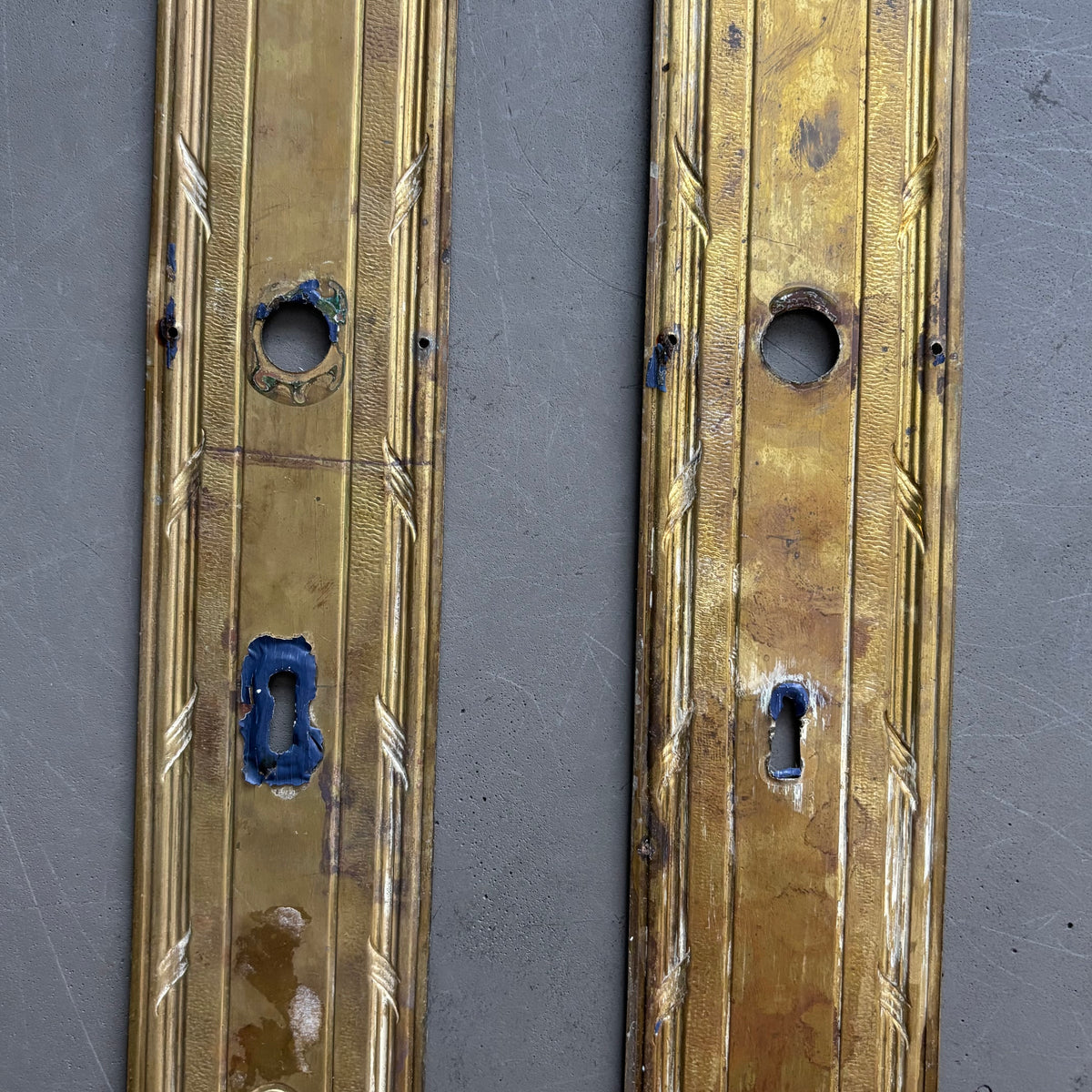 2 plaques de propreté anciennes - 53cm - Ref 1338
