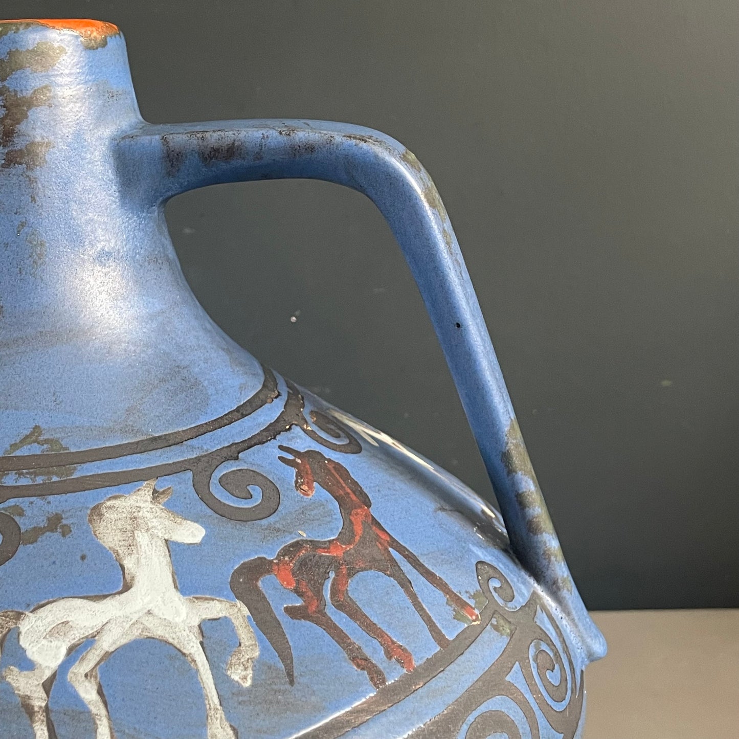 Vase Ceramano motif Pergamon - West Germany - Ref 1122