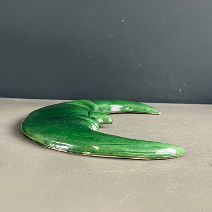 Céramique murale lune verte - Ref 1164