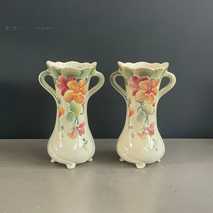 Paire des vases en barbotine St Clément - Ref 1115