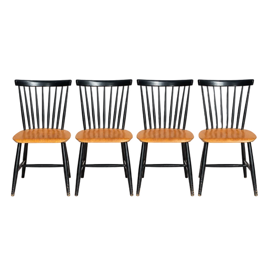 Ensemble de 4 chaises de Sven-Erik Fryklund pour Hagafors, Suède, 60’s - Ref 1397