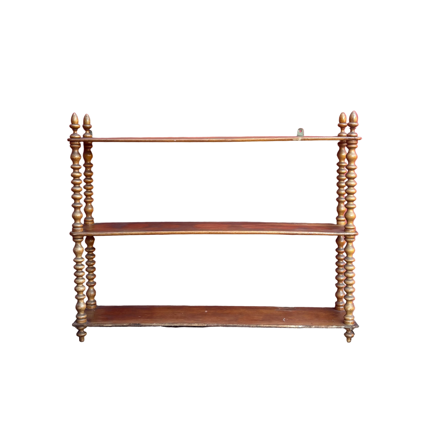 Étagère en noyer en bois perlé - Ref 1240