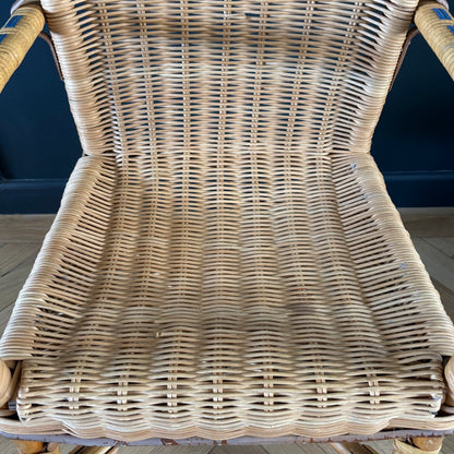 Fauteuil chaise enfant en rotin - Ref 1326