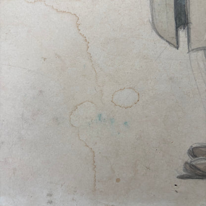 Aquarelle dédicacée et signée Pompon - Ref 1322
