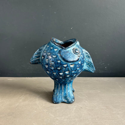 Vase - cendrier poisson en céramique vintage - Ref 1282