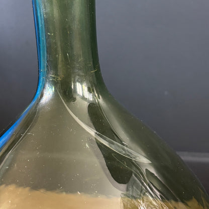 Dame-jeanne ancienne en verre vert - Ref 1307