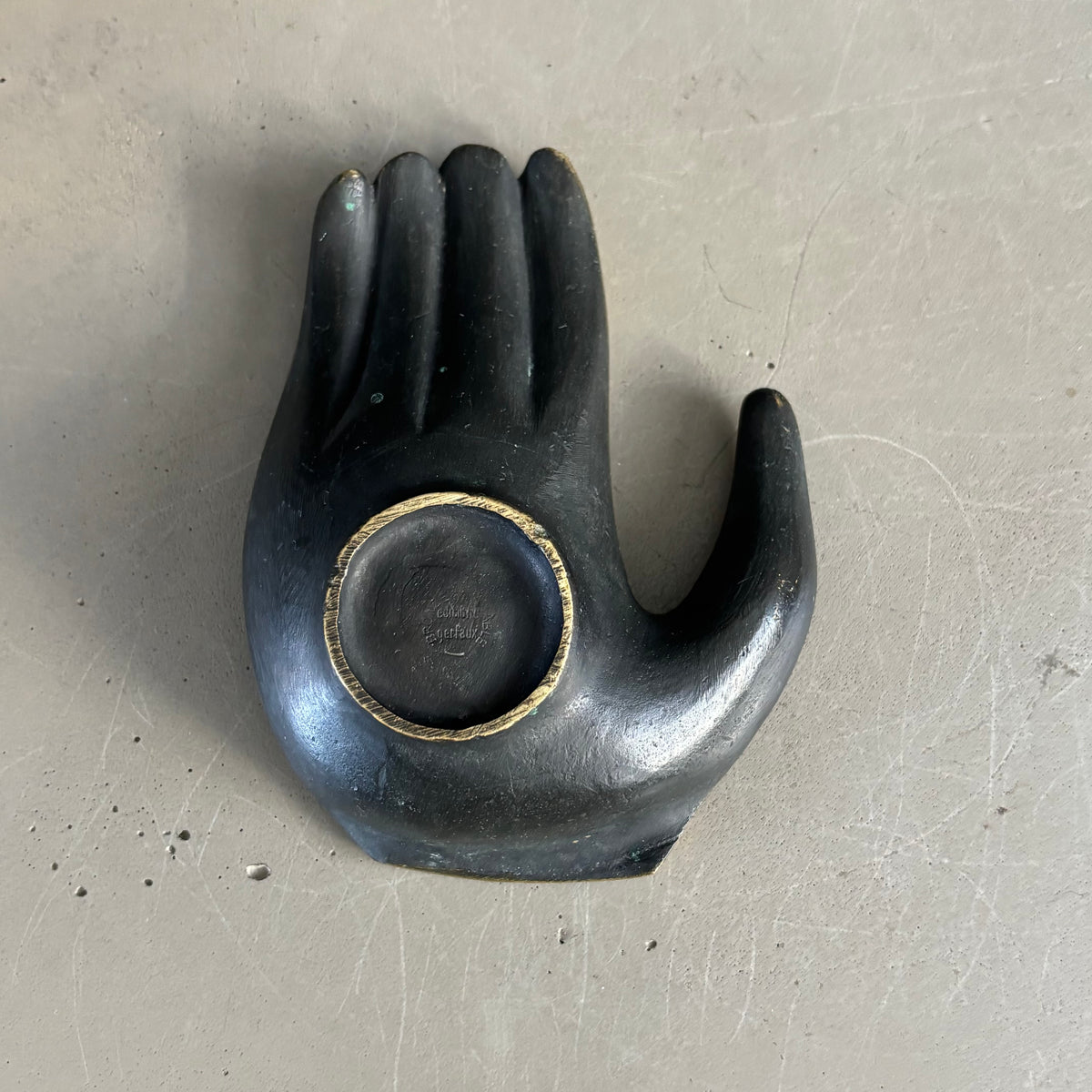 Vide-poche main en bronze Éditions Gerfaux 60-70 - Ref 1323