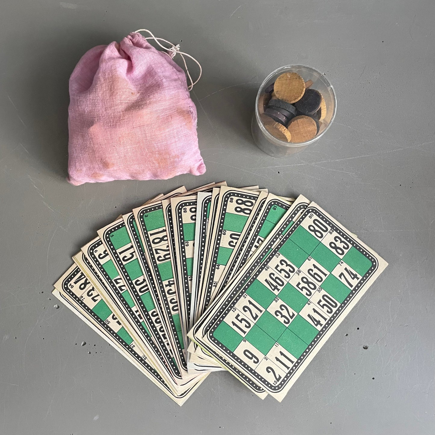 Jeu de loto ancien complet - Ref 1077