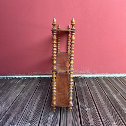 Étagère en noyer en bois perlé - Ref 1240