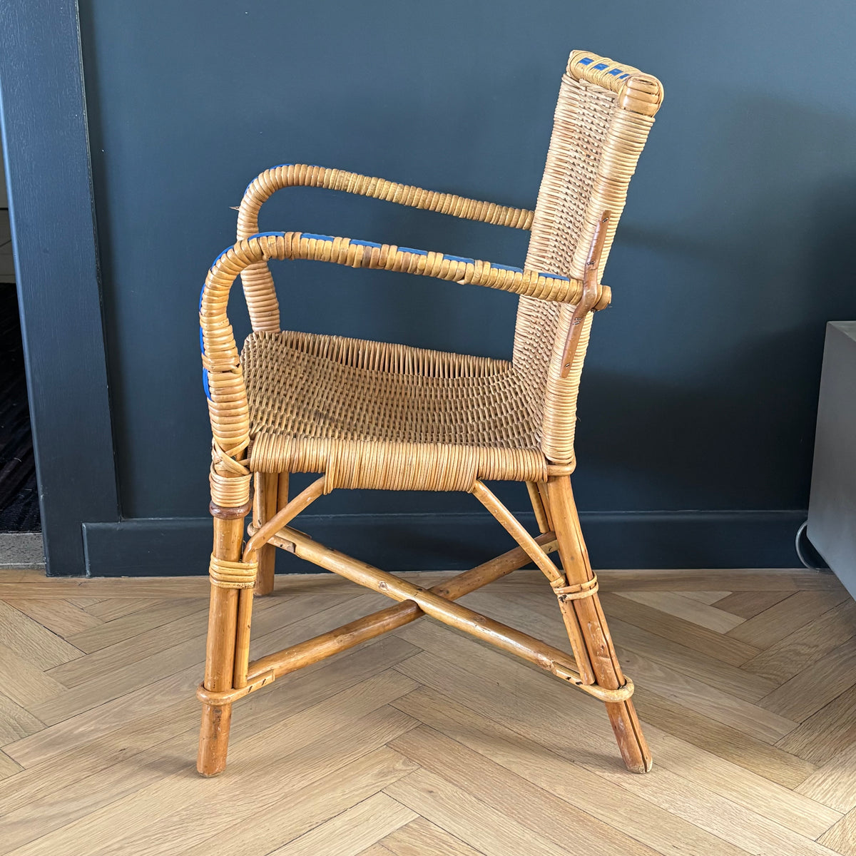 Fauteuil chaise enfant en rotin - Ref 1326