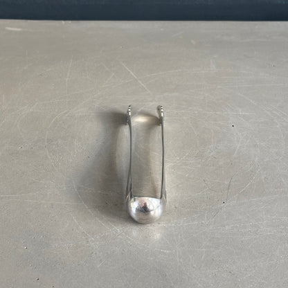 Pince à sucre en métal argenté - 12,5 cm - Ref 1223