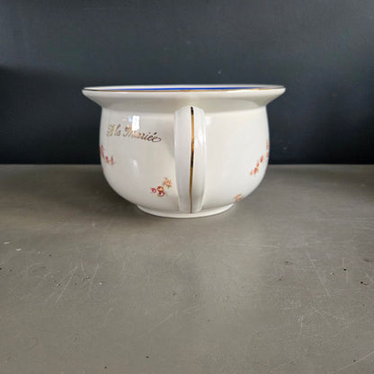 Ancien pot de chambre "À la Mariée" - Moulin des Loups - Vintage - Ref 1450