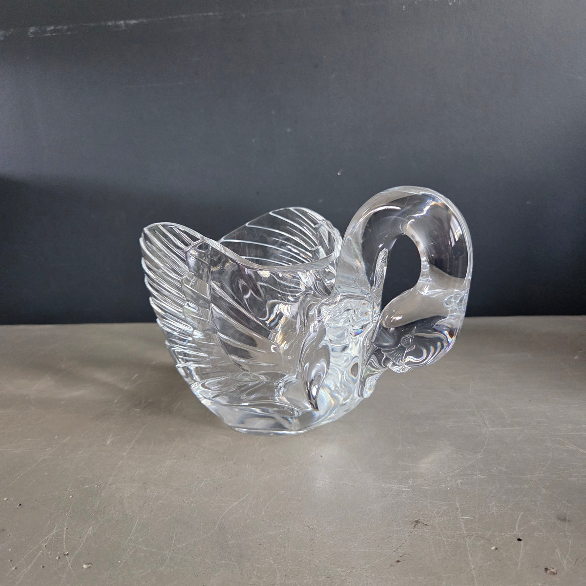 Bol à glaçons cygne en cristal - Ref 1452
