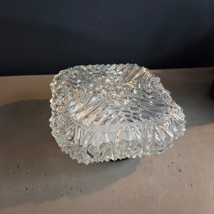 Plafonnier ou applique en verre moulé - Ref 1459