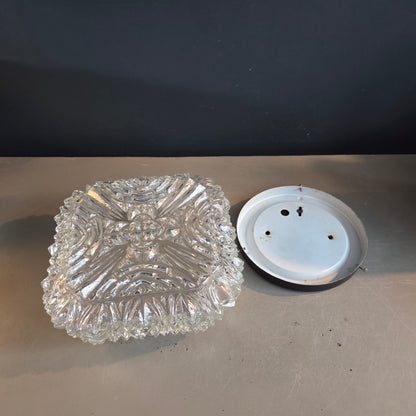 Plafonnier ou applique en verre moulé - Ref 1459