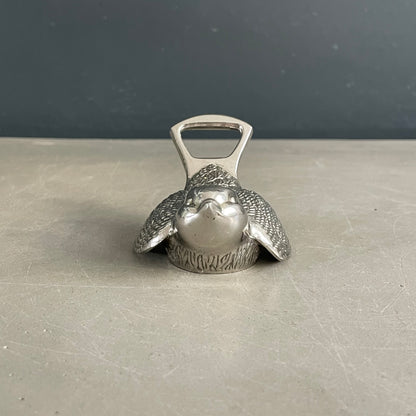Décapsuleur - Ouvre-bouteille oiseau en métal argenté - Ref 1193