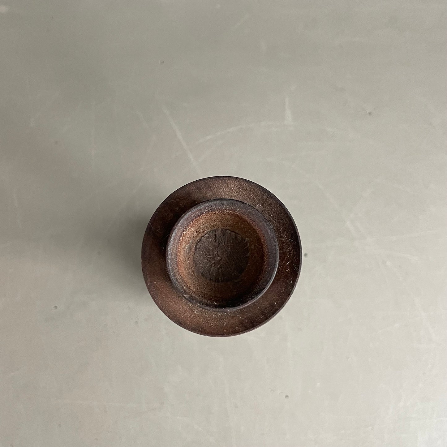 Bougeoir en bois ciselé - 19,5cm - Ref 1172