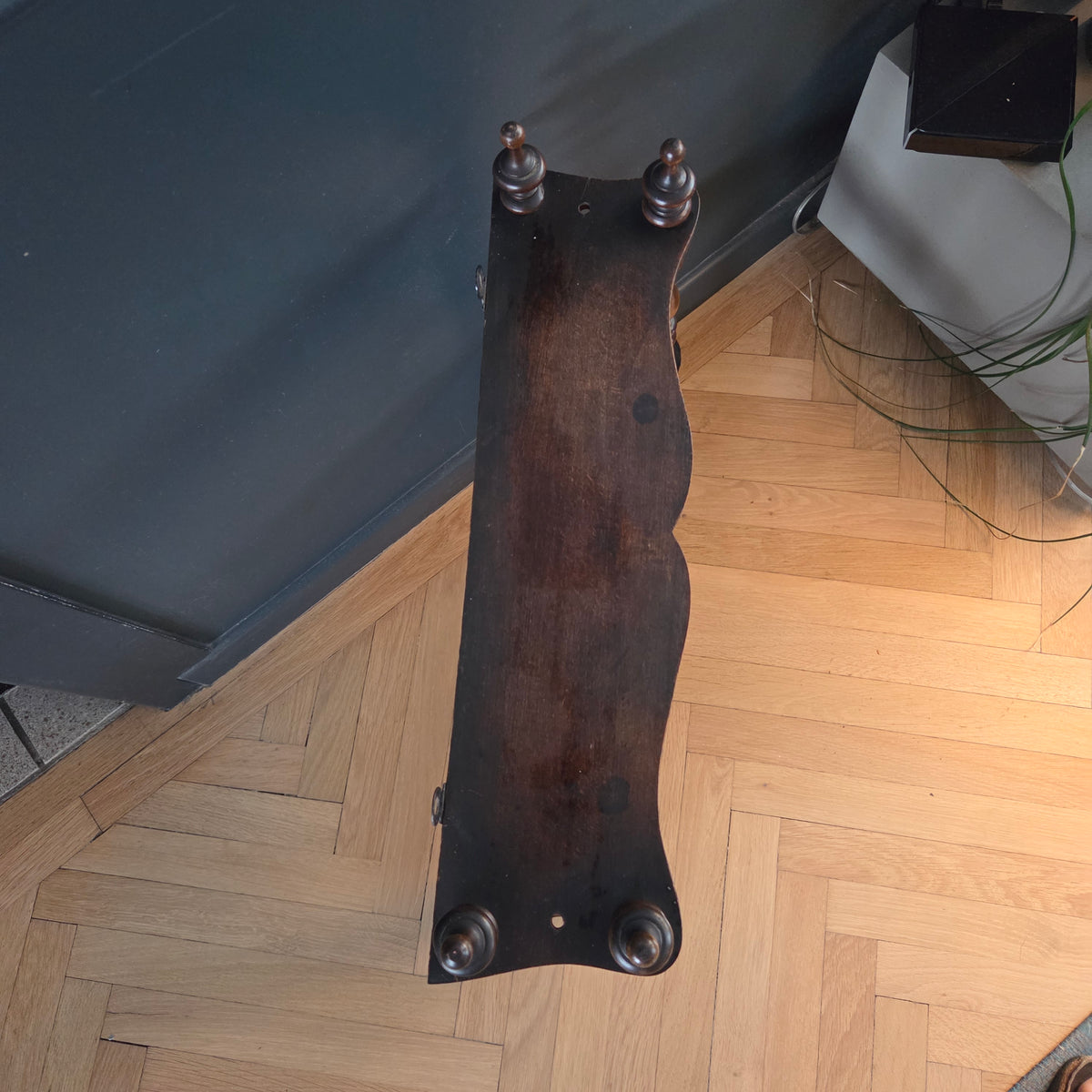 Étagère ancienne à suspendre/ poser en bois tourné - Ref 1464