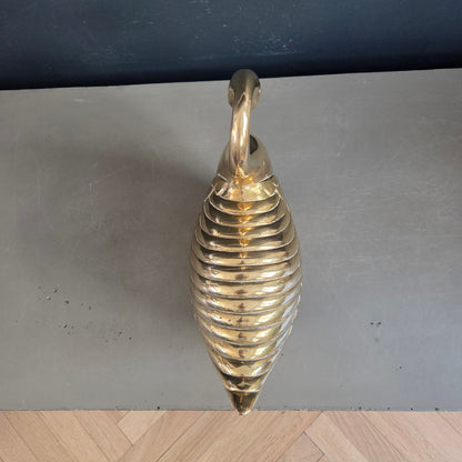 Grand cygne en laiton massif - 30cm - 2,8kg - Ref 1470