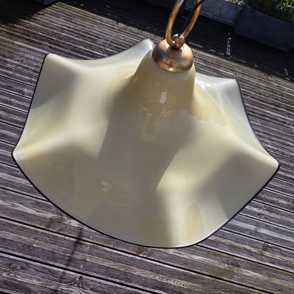 Grande suspension fazzoletto en verre de Murano – Italie années 70 – Ø 61 cm - Ref 1478