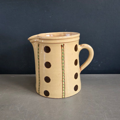 Pichet ancien en terre cuite JC Hermann - Poterie d'Evires - Ref 1465
