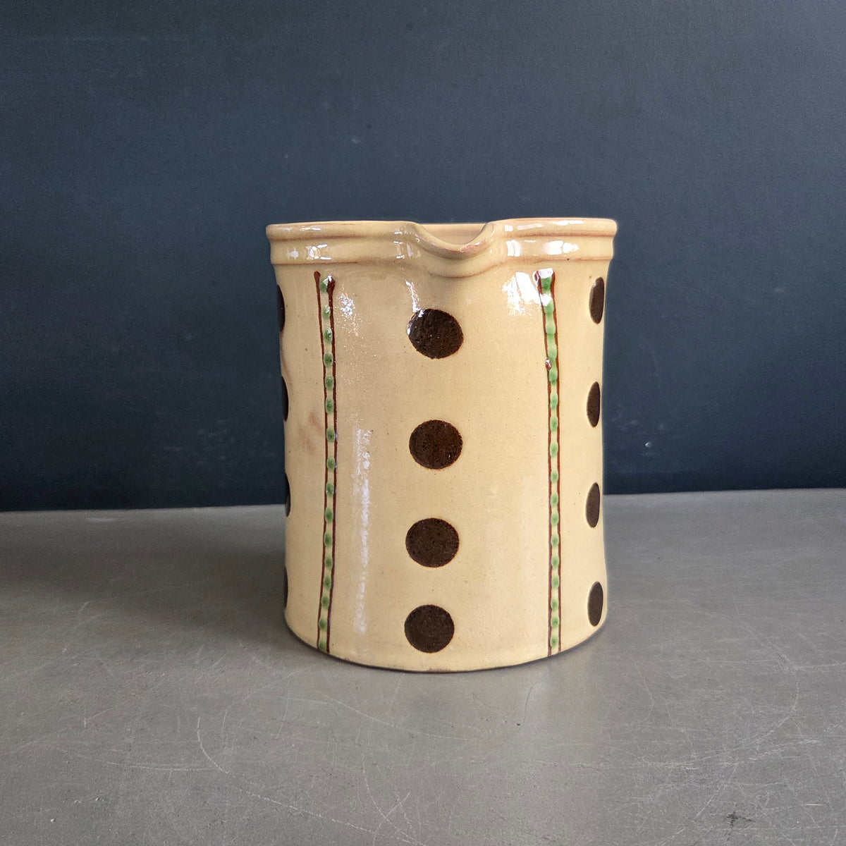 Pichet ancien en terre cuite JC Hermann - Poterie d'Evires - Ref 1465