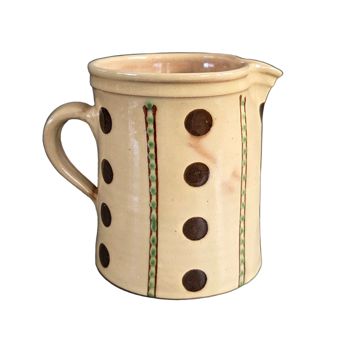 Pichet ancien en terre cuite JC Hermann - Poterie d'Evires - Ref 1465