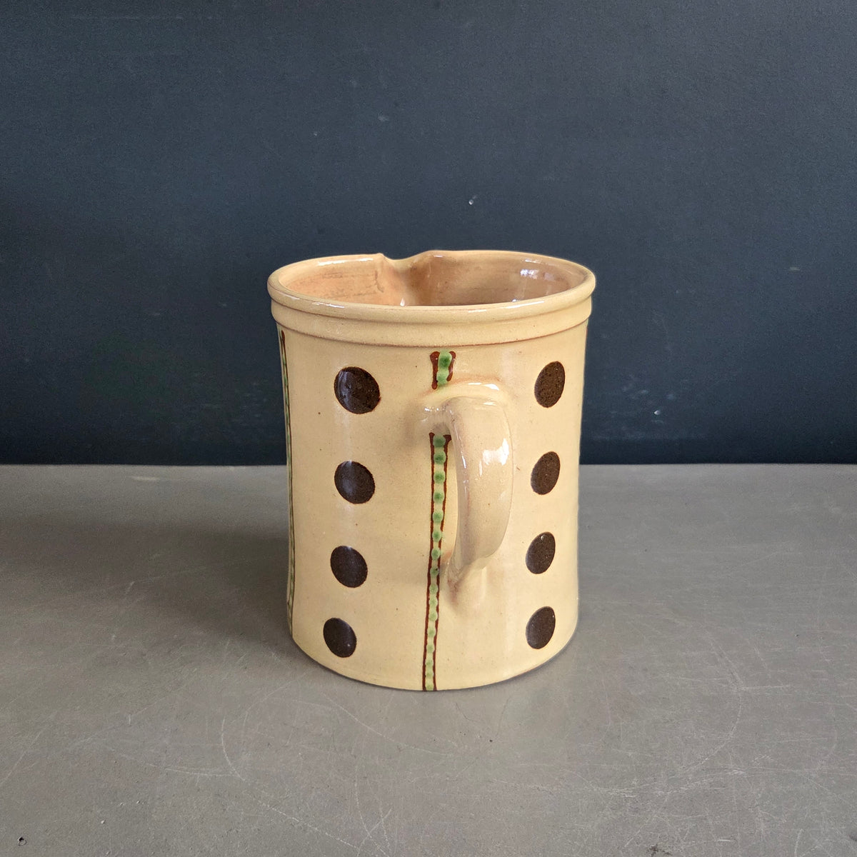 Pichet ancien en terre cuite JC Hermann - Poterie d'Evires - Ref 1465