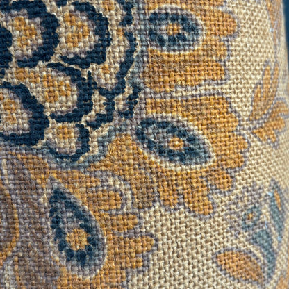Abat-jour vintage en toile de jute à motifs - Ref 1330