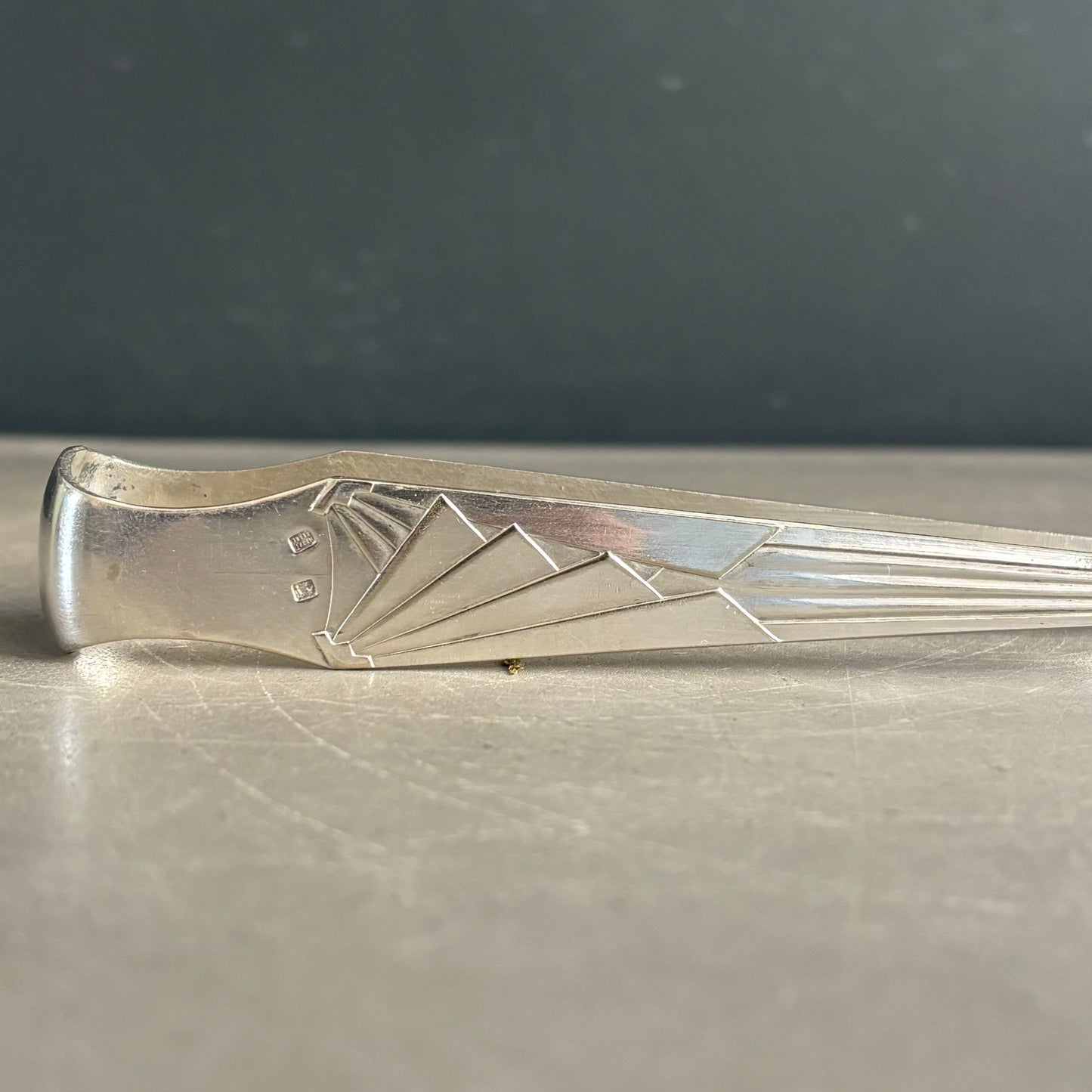 Pince à sucre en métal argenté - 13,7 cm - Ref 1224