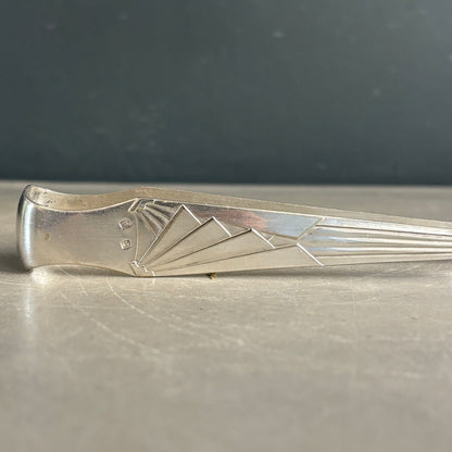 Pince à sucre en métal argenté - 13,7 cm - Ref 1224